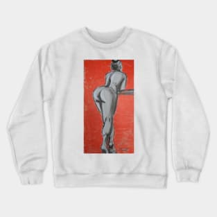 Posture 5 - Female Nude Crewneck Sweatshirt